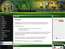 Tablet Screenshot of mttaborsoccer.org